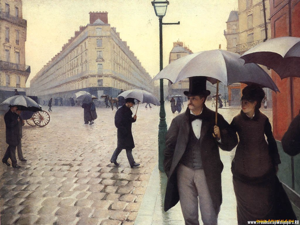 paris, street, rainy, day, , gustave, caillebotte